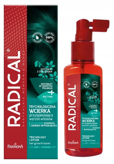 

Trychologiczna wcierka na porost włosów Radical