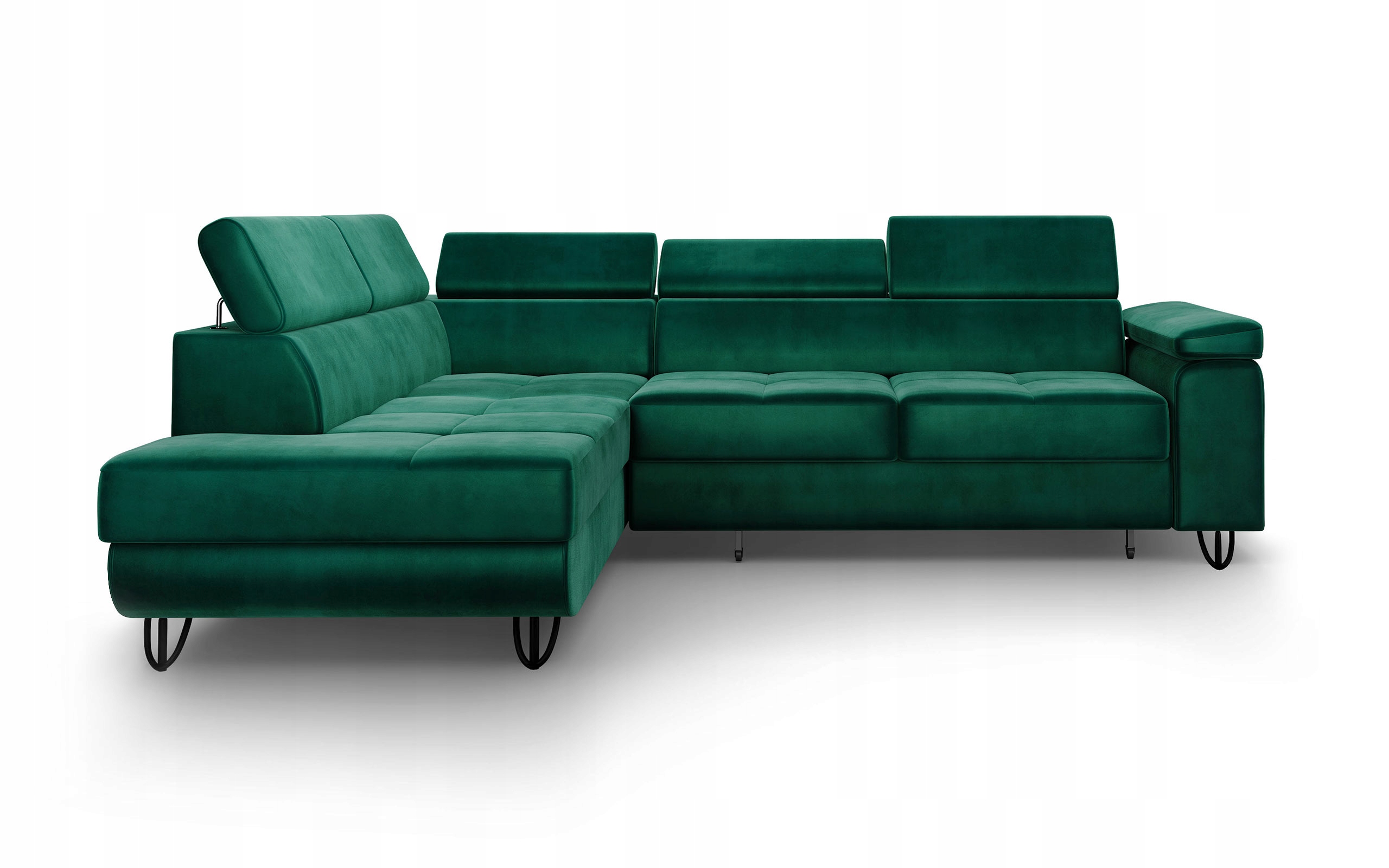 NAROŻNIK ROZKŁADANY LANDEN Funkcja Spania Zagłówki Kolekcja LANDEN