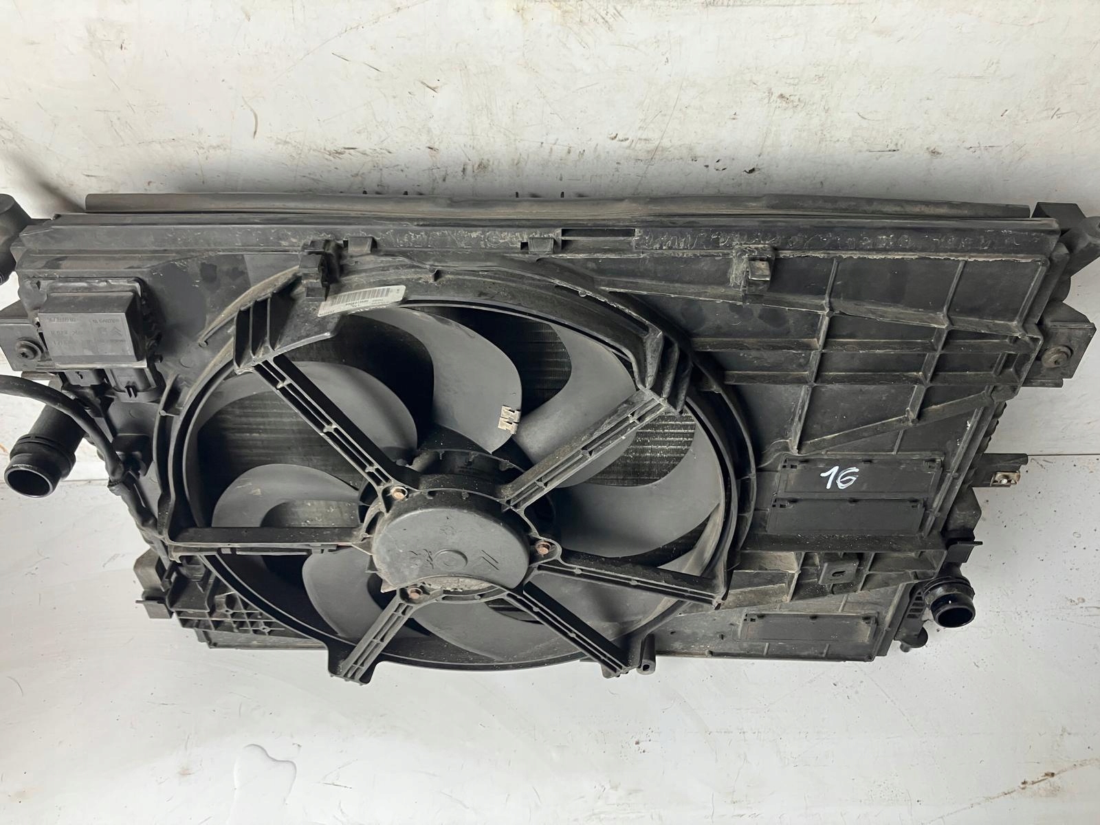 support panel for radiators PEUGEOT 308 T9 9809141780 radiator fan