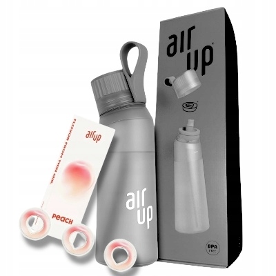 Butelka Air Up Charcoal Szary!!! Nowy 3 Wkłady Peach