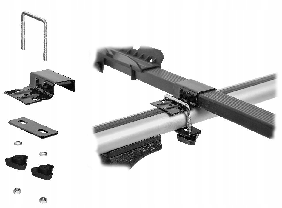 CZARNY BAGAŻNIK UCHWYT ROWEROWY DO PRZEWOZU ROWERU NA DACHU DACH AUTA Model AMOS 3