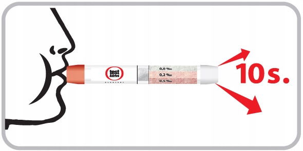 ALKOTEST Alkomat jednorazowy 10 szt Marka Inna