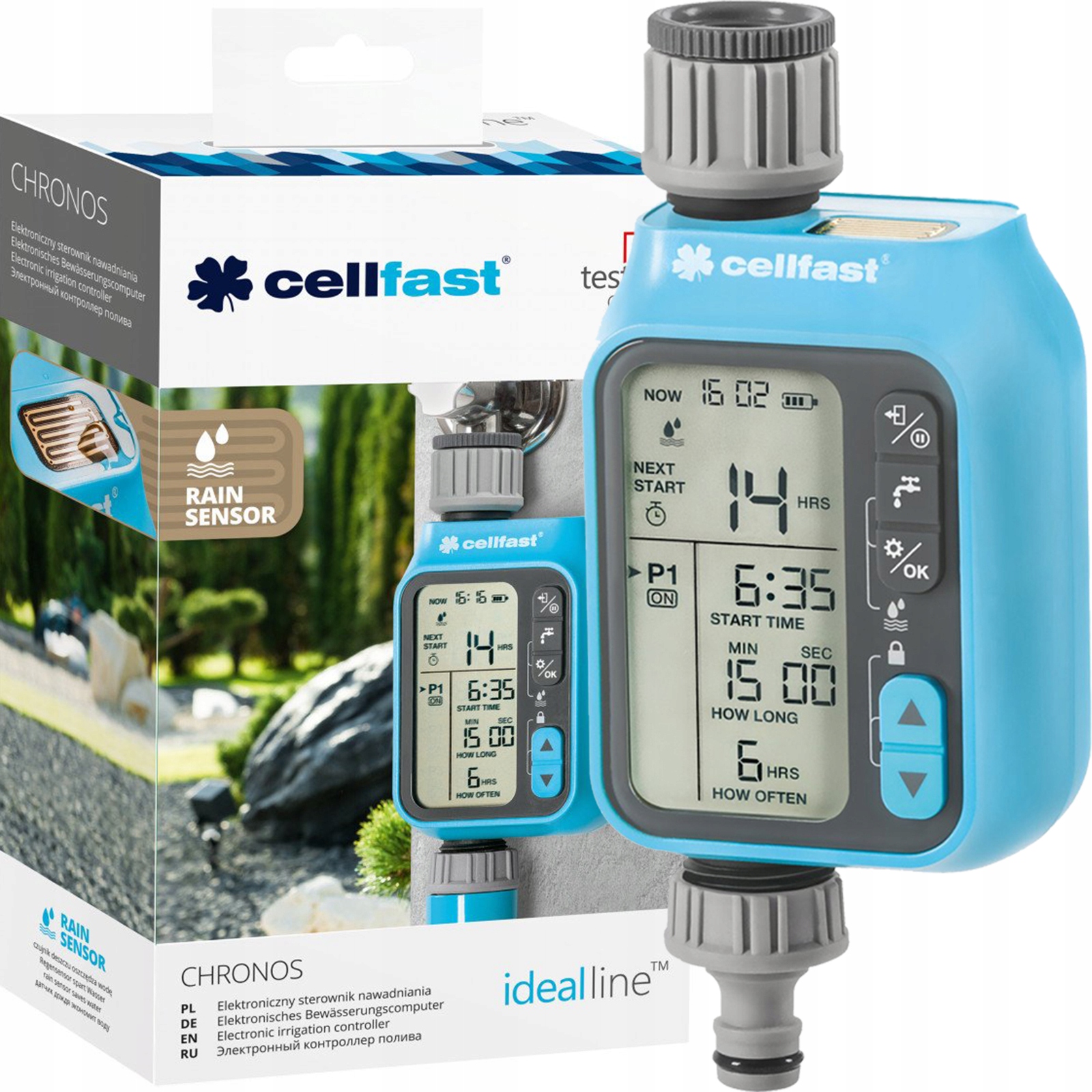 Cellfast elektroniczny sterownik nawadniania Chronos 52-097