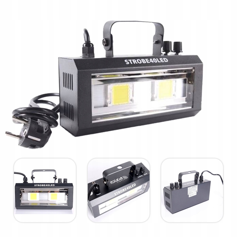 

Mocny stroboskop Efekt Led 2X 20W Dyskoteka