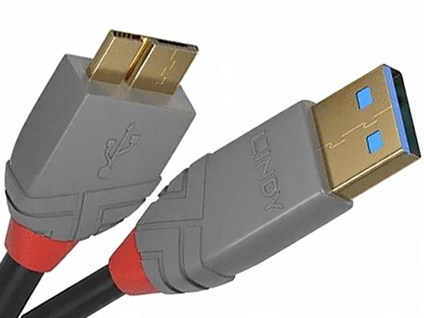 

Kabel Usb 3.0 A-MicroB SuperSpeed do Dysku 1m