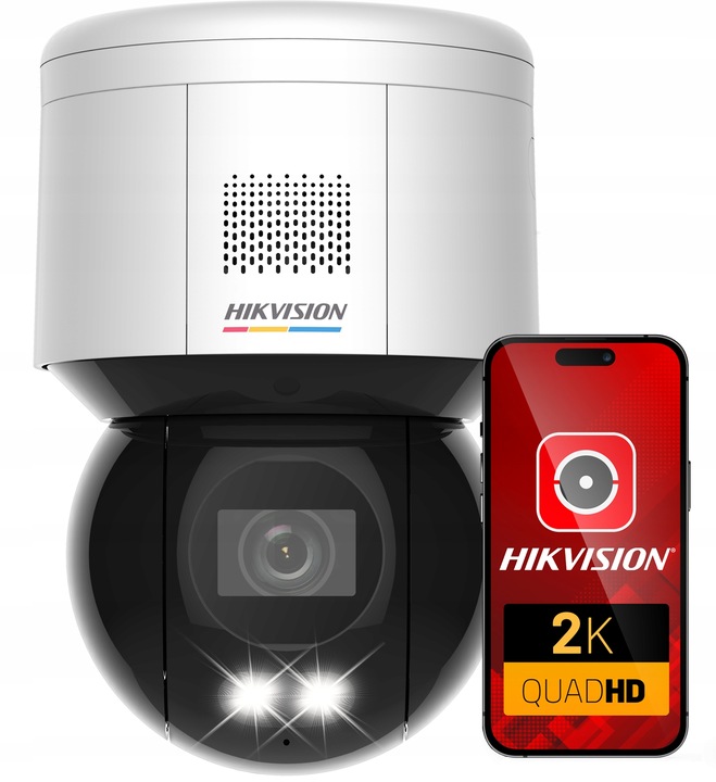 Kamera Ip 4MPx Obrootwa Ptz Hikvision DS-2DE3A400BW-DE AcuSense ColorVu