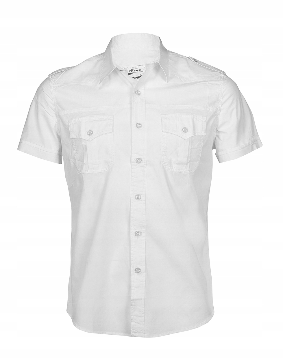 Biała koszula męska - SLIM FIT, 3XL