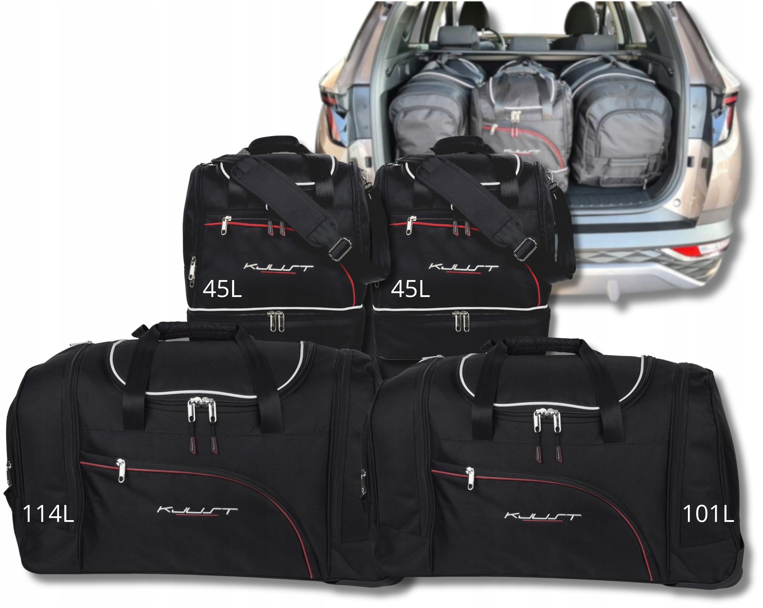 Cestovná Taška Do Kufru Hyundai Tucson 2020+ 4 ks