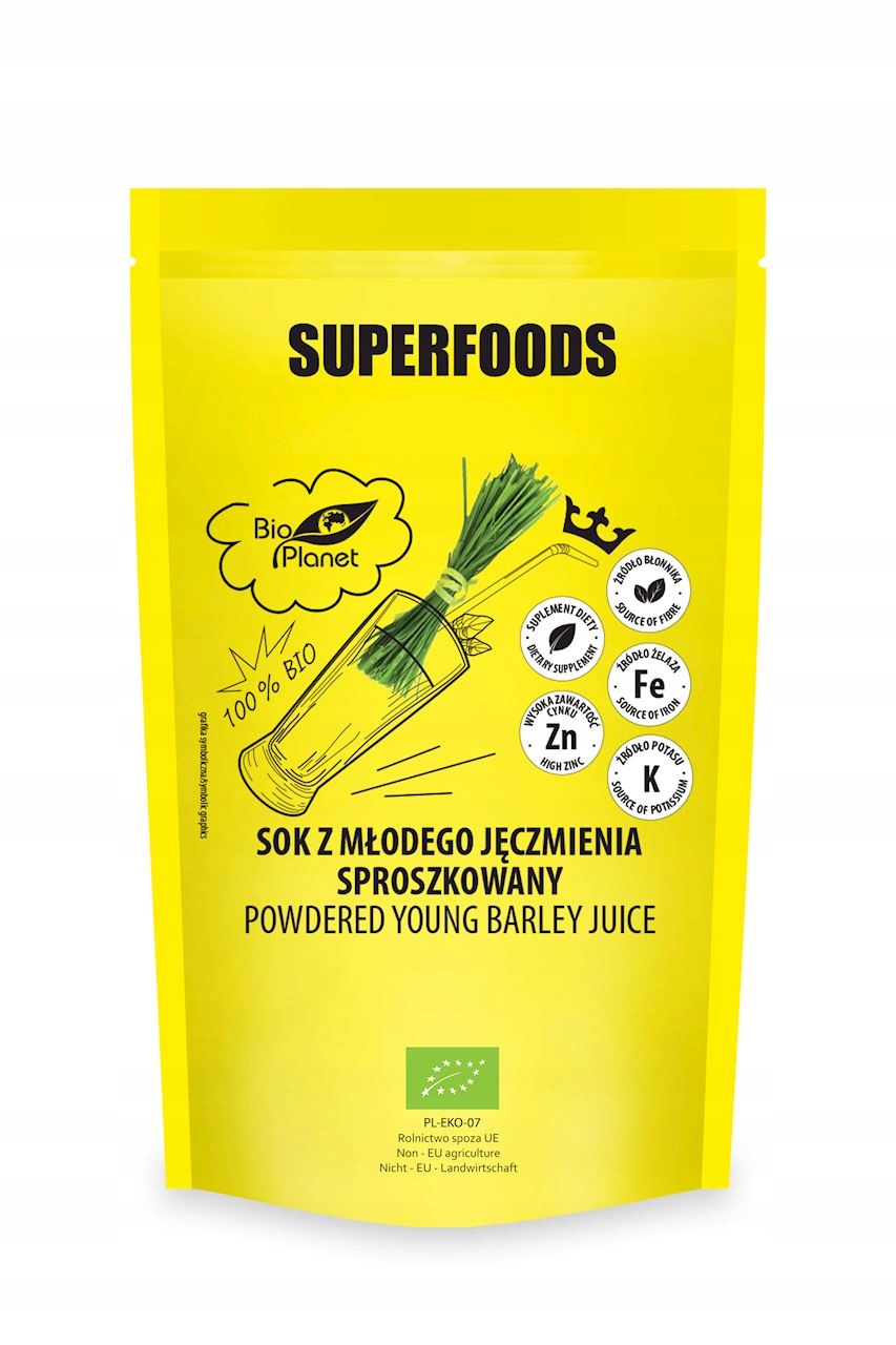 Sok z młodego jęczmienia sproszkowany bio 150 g