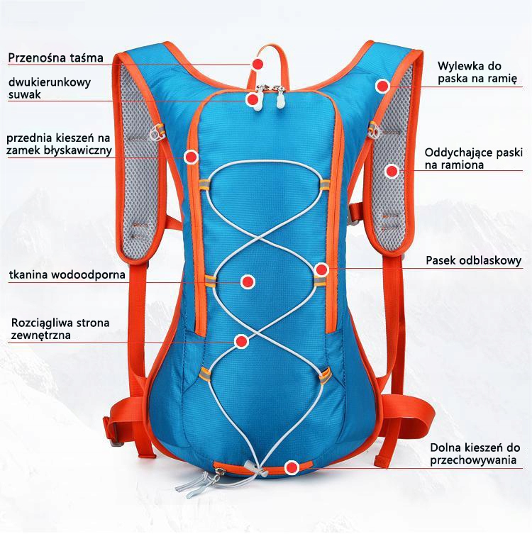 Plecak do jazdy na rowerze i wspinaczki Pojemność 10 l