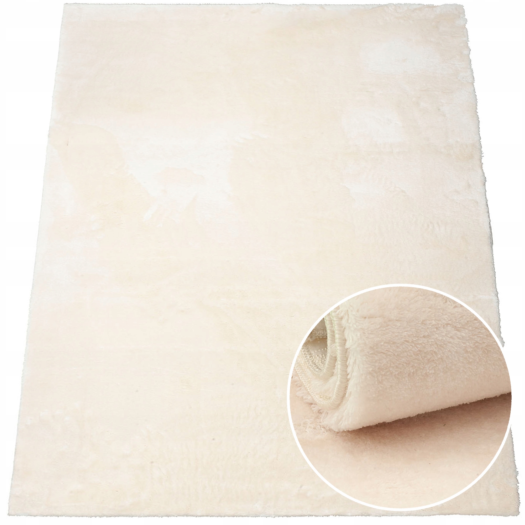 Měkký Koberec s podkladem 80x150, krémový