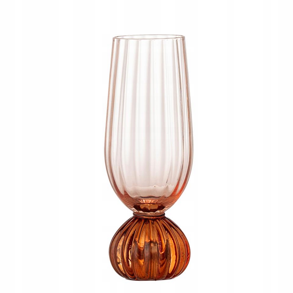 Bloomingville Taurin Poháre na šampanské 250 ml 6 Ks Ružové