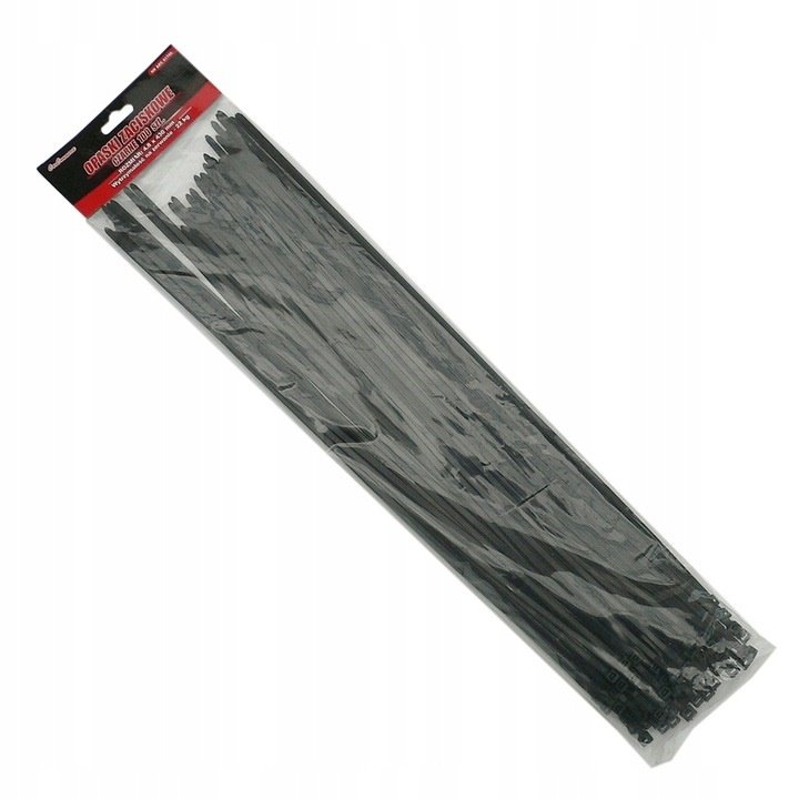 

Opaski Zaciskowe(trytki) 300X4,8MM CZARNE(100SZT)