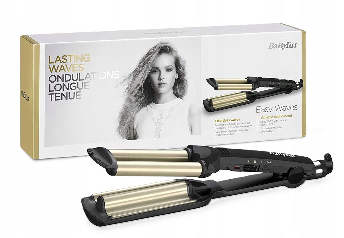 Babyliss 2w1 Tytanowa Falownica Lokówka do włosów C260E 15mm