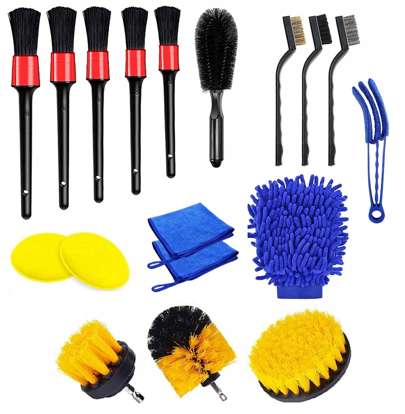 Detailing Sada Štětců a Příslušenství Pro Čištění
