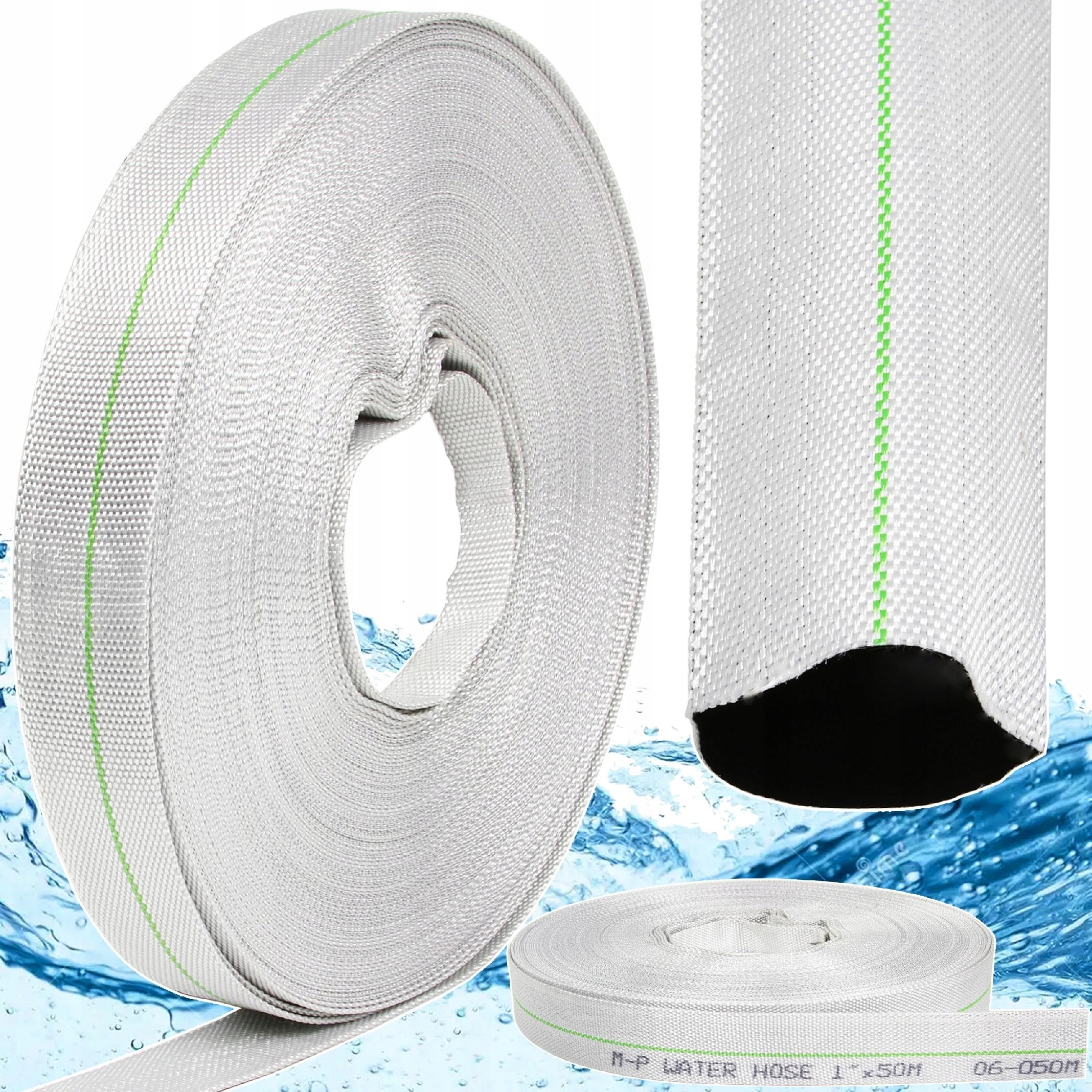 Wąż Do Wody Strażacki Parciany Do Pomp Ogrodowy 1" Cal 50M Pe Mp