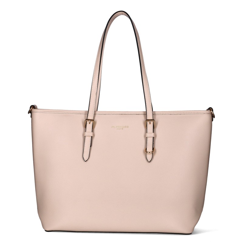 Flora&co Klasická Dámská Shopper Kabelka Přes Rameno Béžová Eko Kůže