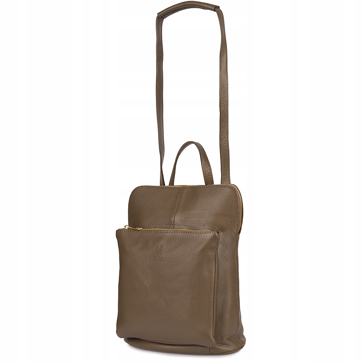 Kožený batoh dámská kabelka 2v1 elegantní A4 italský prostorný klasický