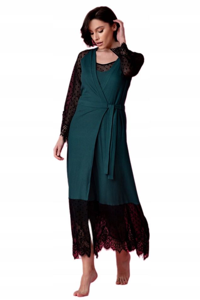 Vanilla&oh!zuza Peniuar Dlouhý Župan Opera 4525 Viskóza XXL/44