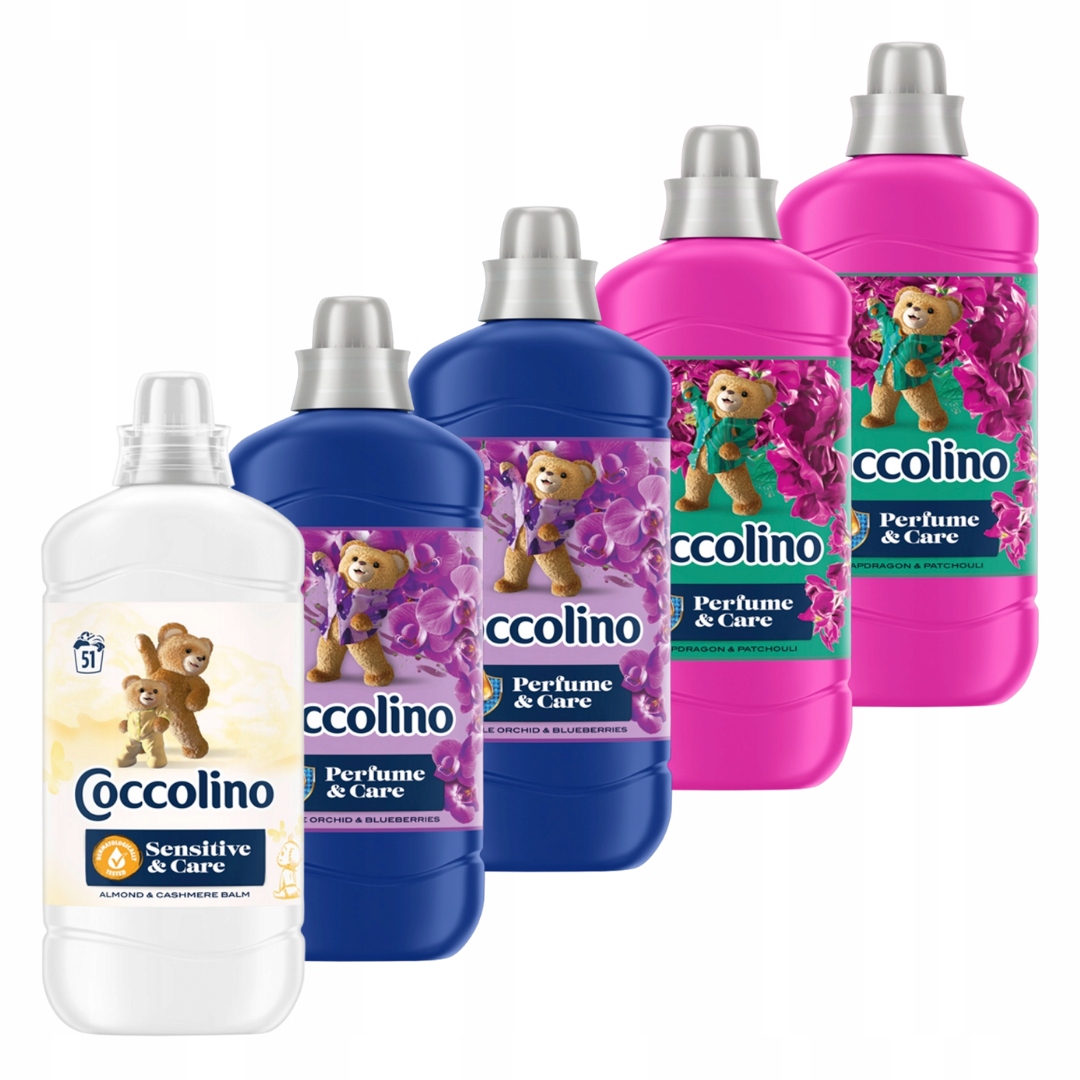 Coccolino Perfume&Care Płyn do płukania 5x1,275L Zestaw MIX (255 prań)