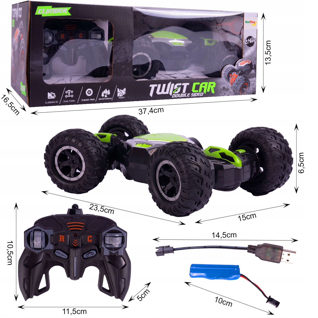 AUTO CAR STUNNER TWISTER CONTROLLER USB REMOTE Герой немає