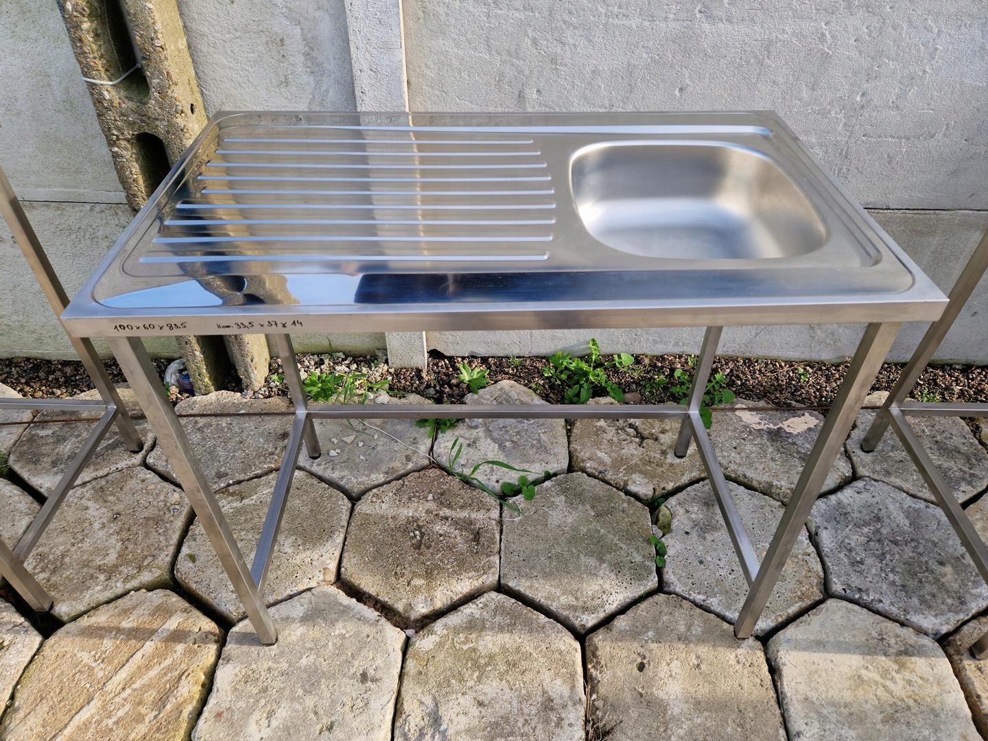 ZLEW GASTRONOMICZNY 1 KOMOROWY OCIEKACZ 100X60X85