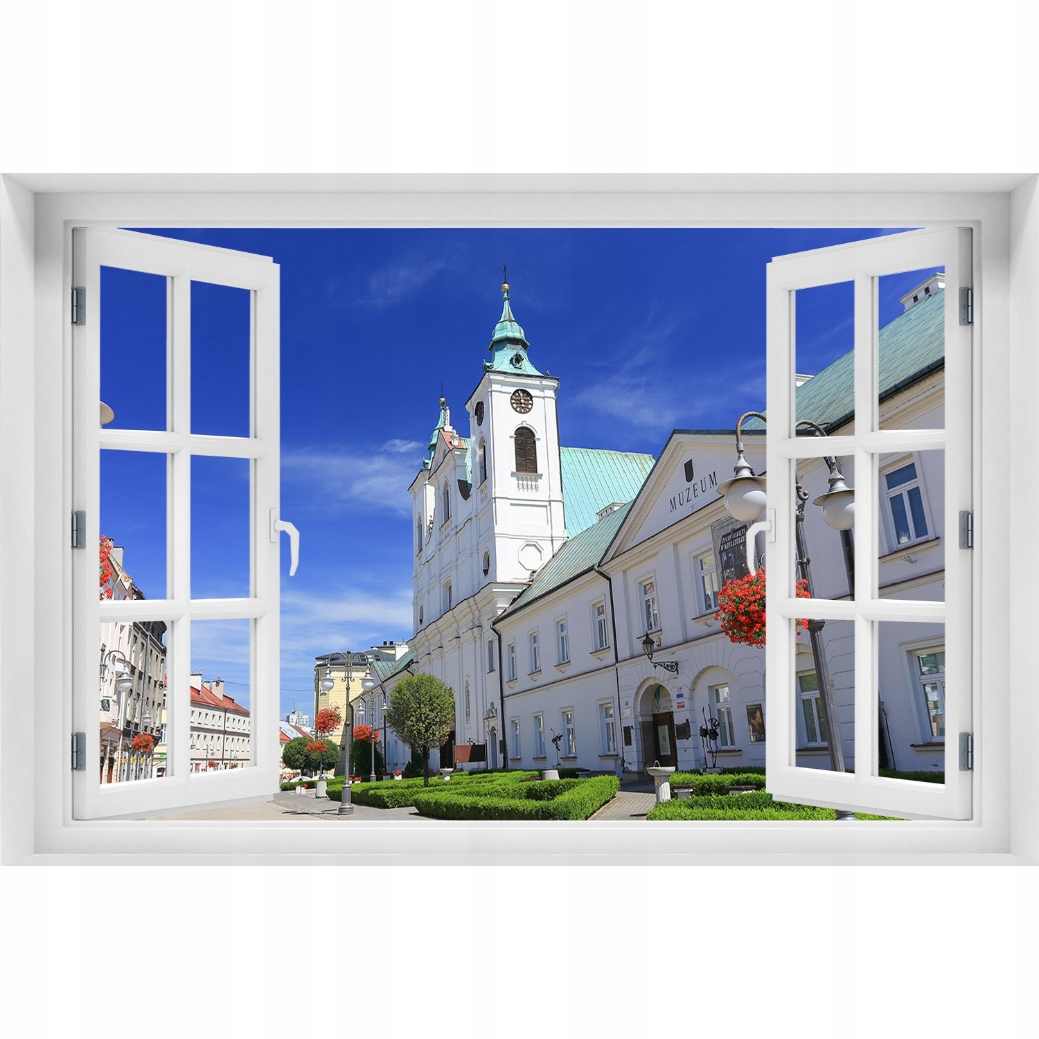 

Fotoobraz Naklejka ścienna 3D Okno Rzeszów Polska