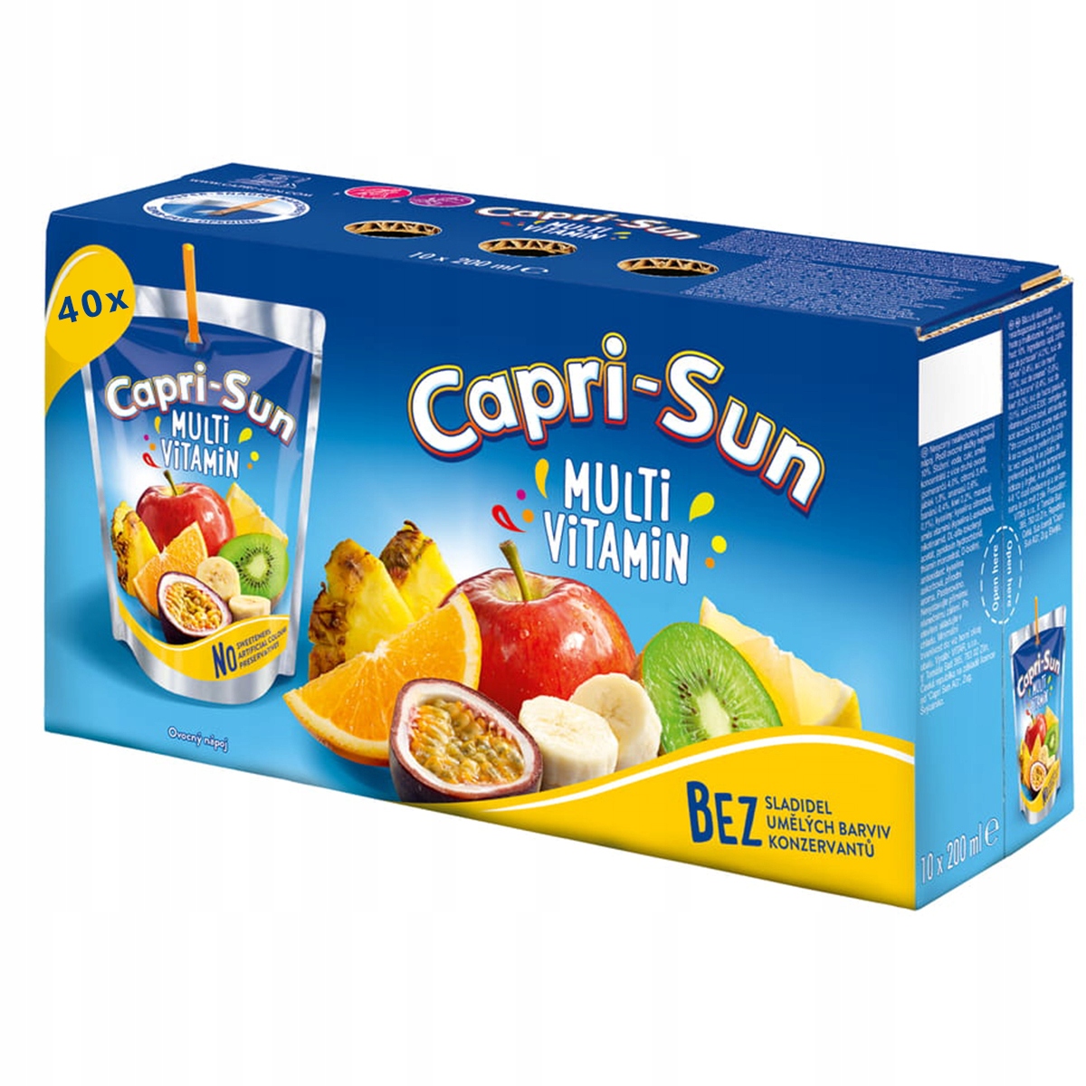 Capri-Sun Multivitaminový ovocný nápoj 200 Ml 40 ks