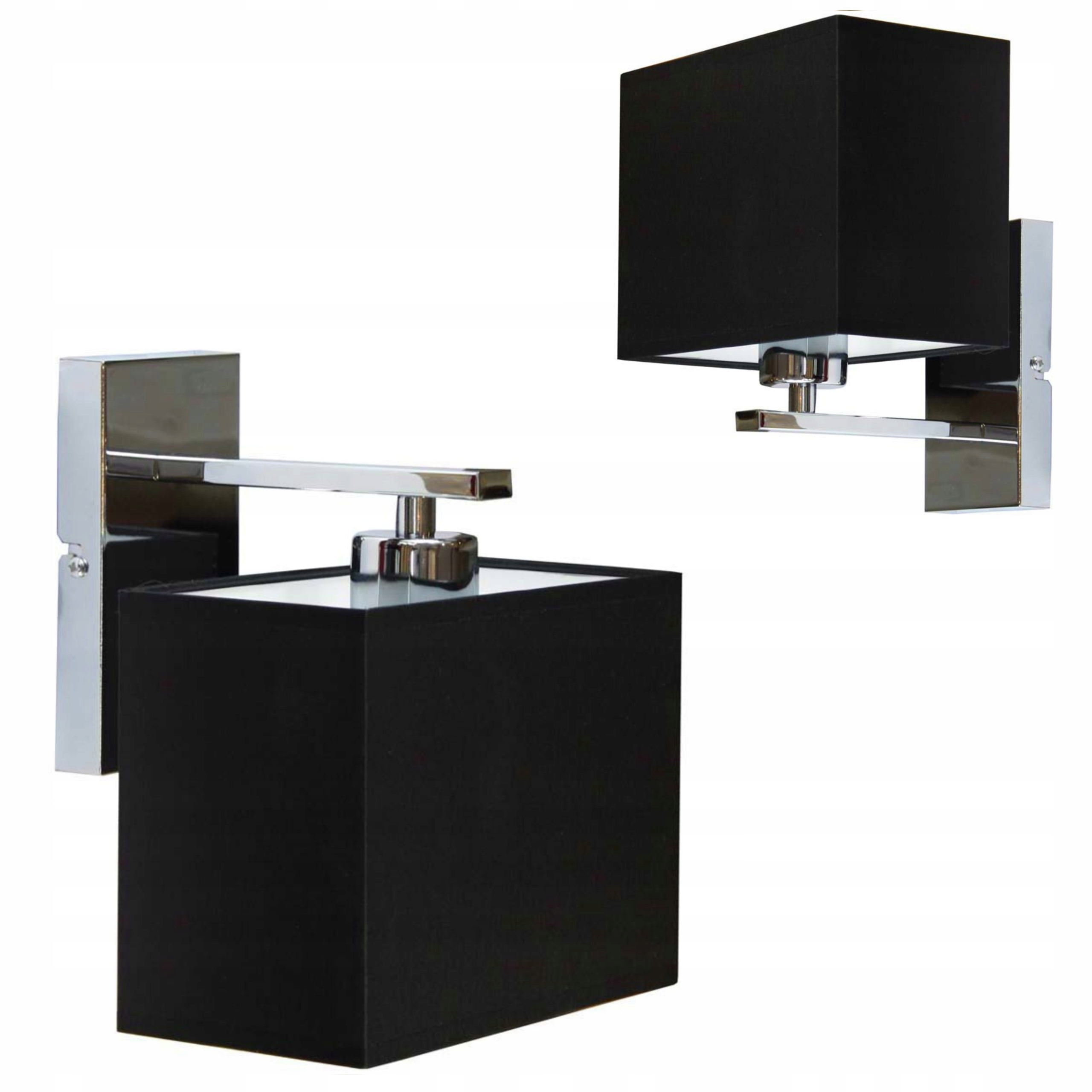 Kinkiet lampa ścienna abażur Led E27 kinkiet ścienny lampa na ścianę czarna