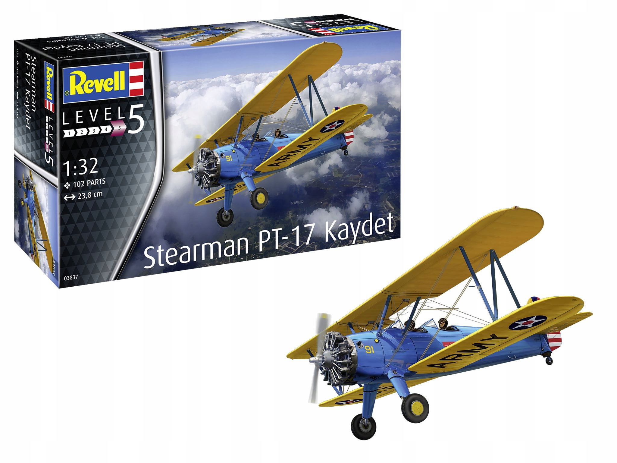 Revell Model pro lepení Stearman PT-17 Kaydet