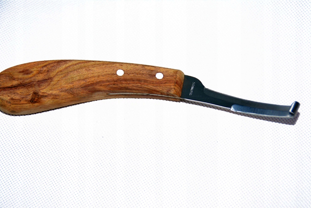 NÓŻ DWUSTRONNY DO KOREKCJI KOPYT I RACIC STAINLESS Marka inna