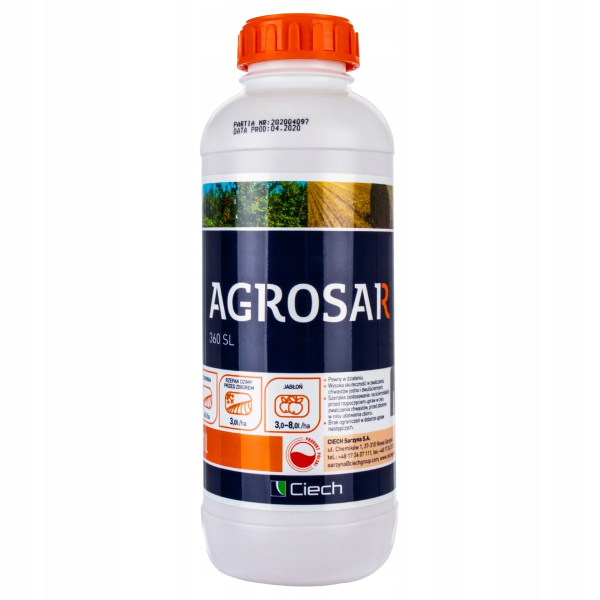 

Agrosar 360SL 1l zwalcza wszystkie chwasty zielone