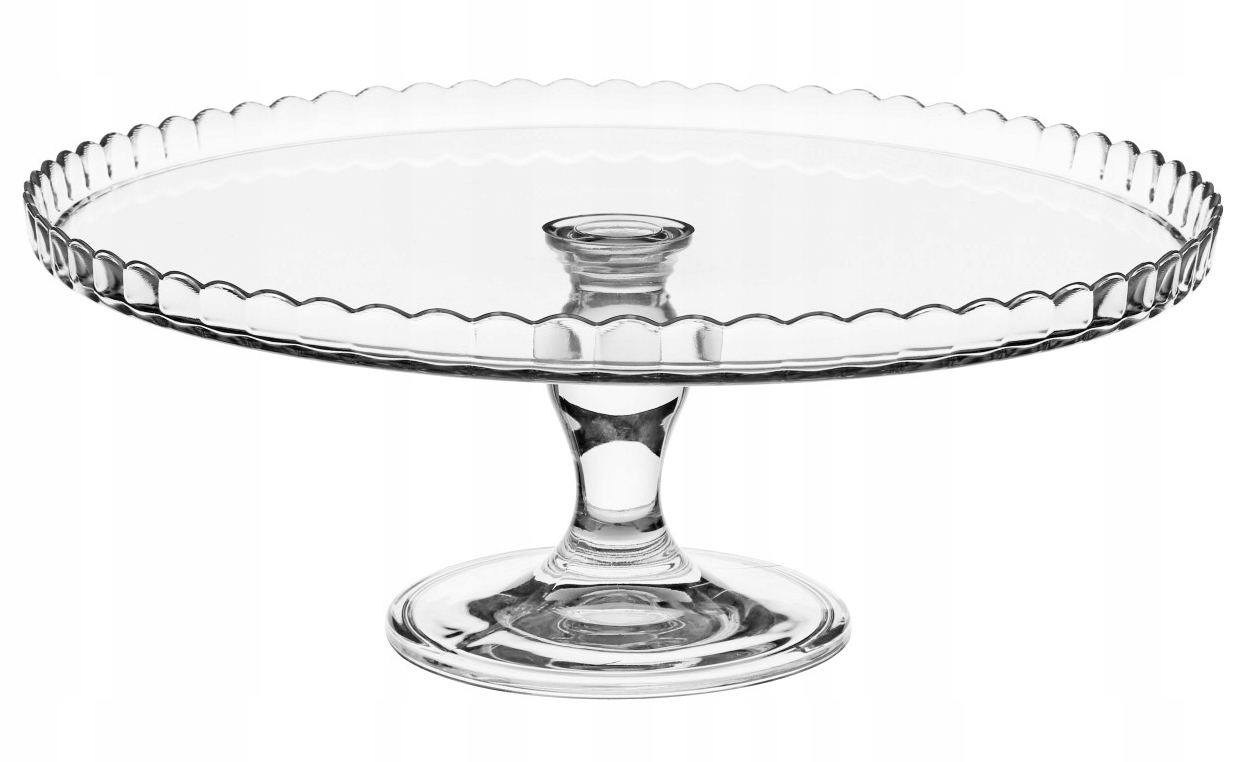 Patera z kloszem na ciasto tort 32cm PASABAHCE !!! Kolor przezroczysty