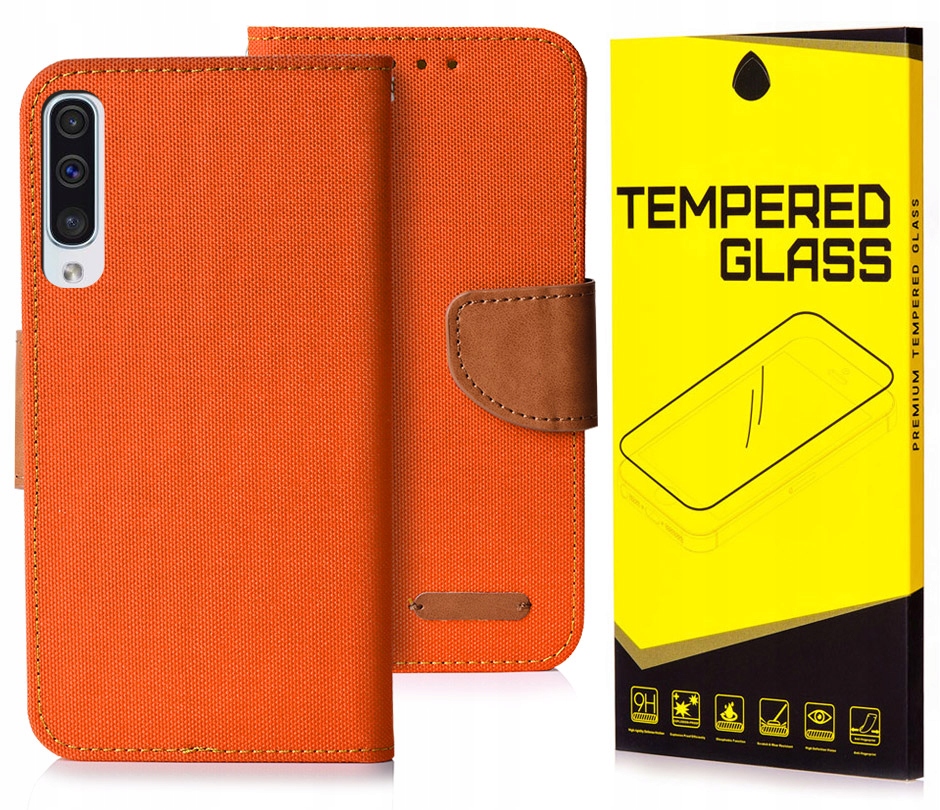 

Etui Portfel Canvas Do Samsung Galaxy A50 Szkło