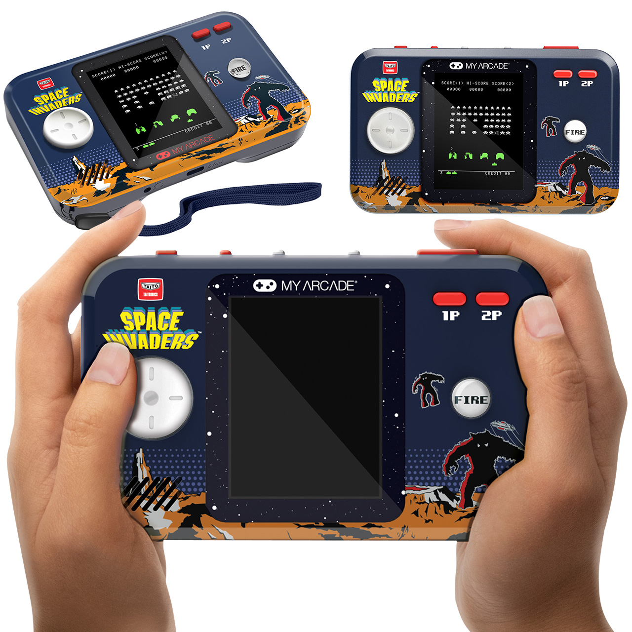 Mini przenośna konsola retro Space Invaders Pocket Player Pro