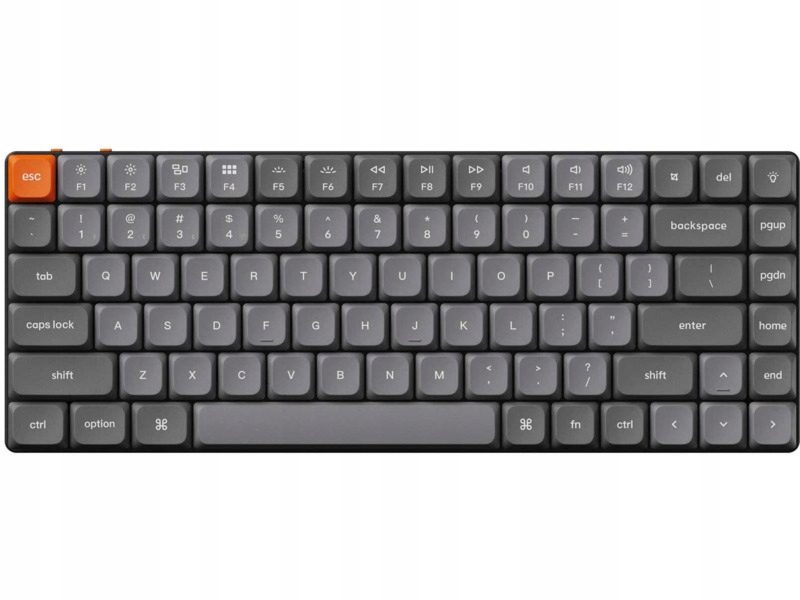 Klawiatura bezprzewodowa mechaniczna Keychron K3 Max RGB Gateron Red Szara