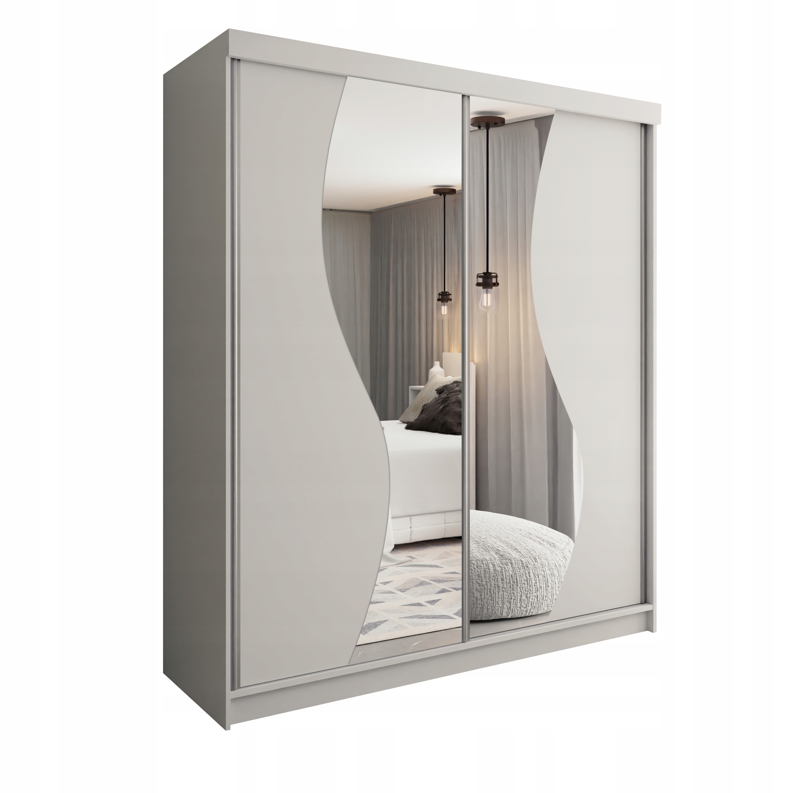 Posuvná Skříň Barcelona B-8 200 bílá Sonoma