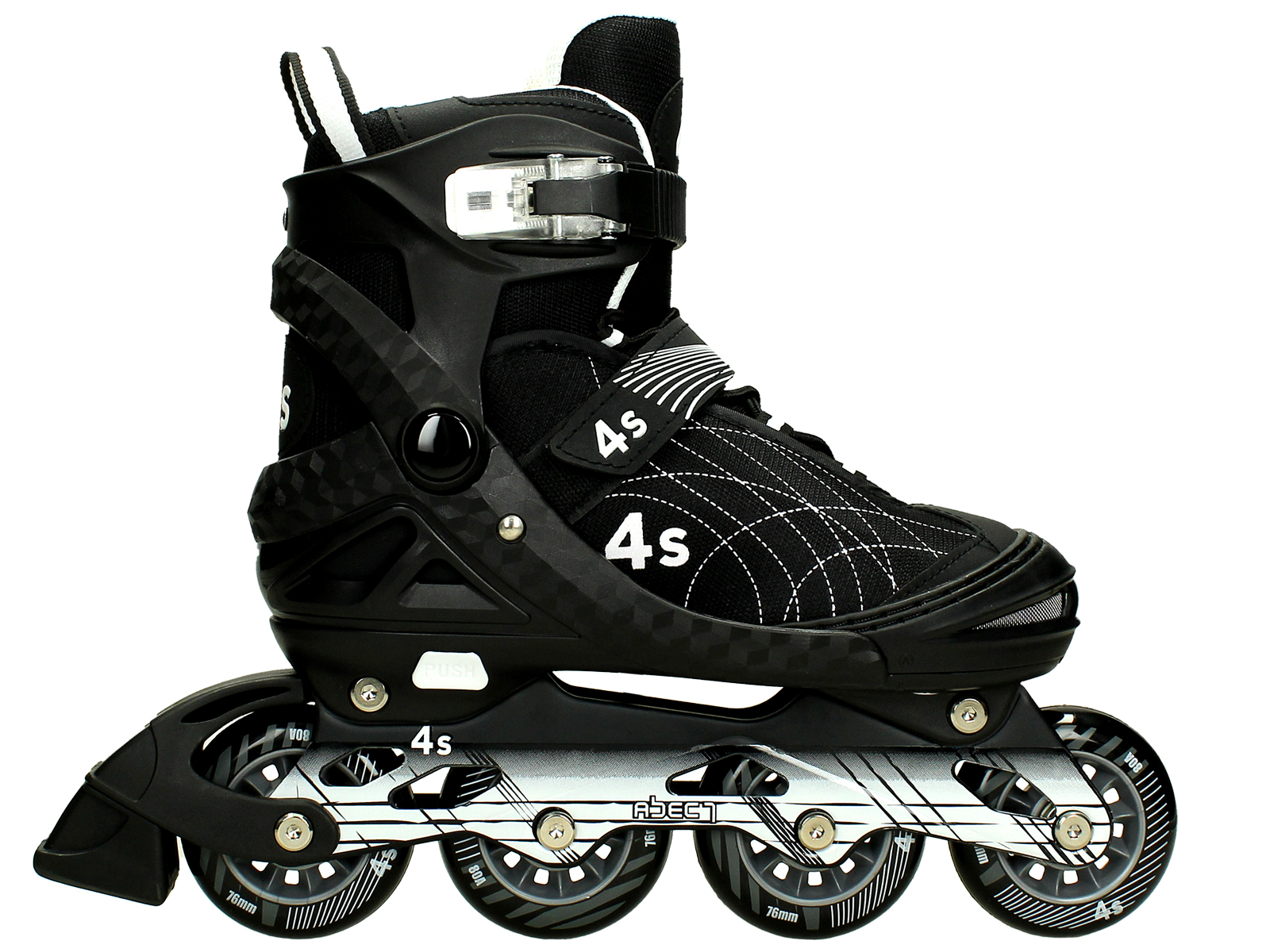 

Rolki łyżworolki Regulowane 4s abec7 Carbon- 34-37