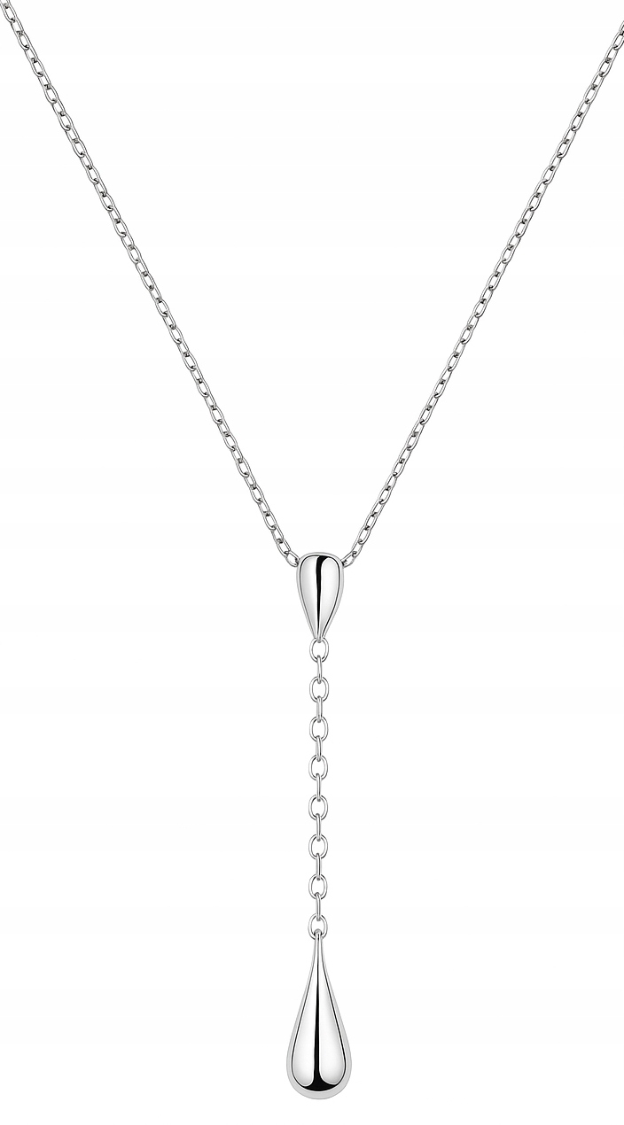Dámský stříbrný náhrdelník řetízek kapky stříbro o ryzosti 925 nastavitelný