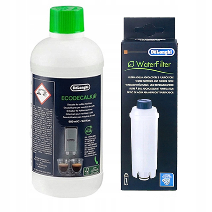 Odkamieniacz Delonghi do ekspresu EcoDecalk 500 ml + Filtr DLS C002 SER3017