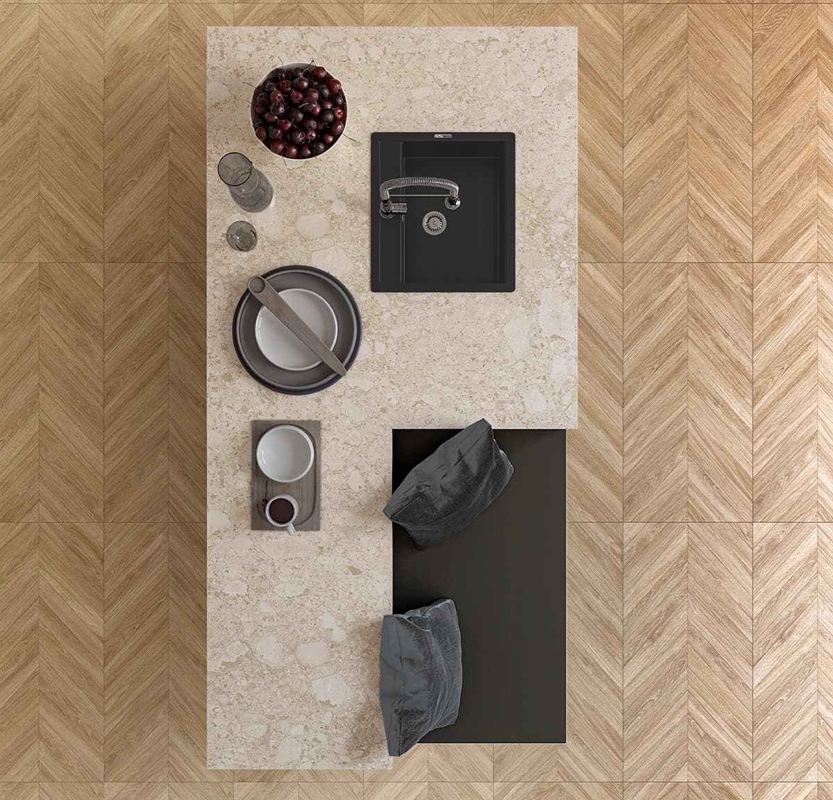 Płytki gres Ecoceramic Loire Maple mat 60X120 2szt/ 1,44M2