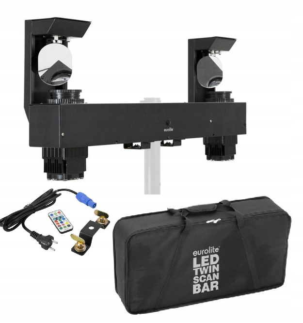 Zestaw Eurolite Led Twin Scan Pasek Led z 2 Skanerami+ Pilot na Podczerwień