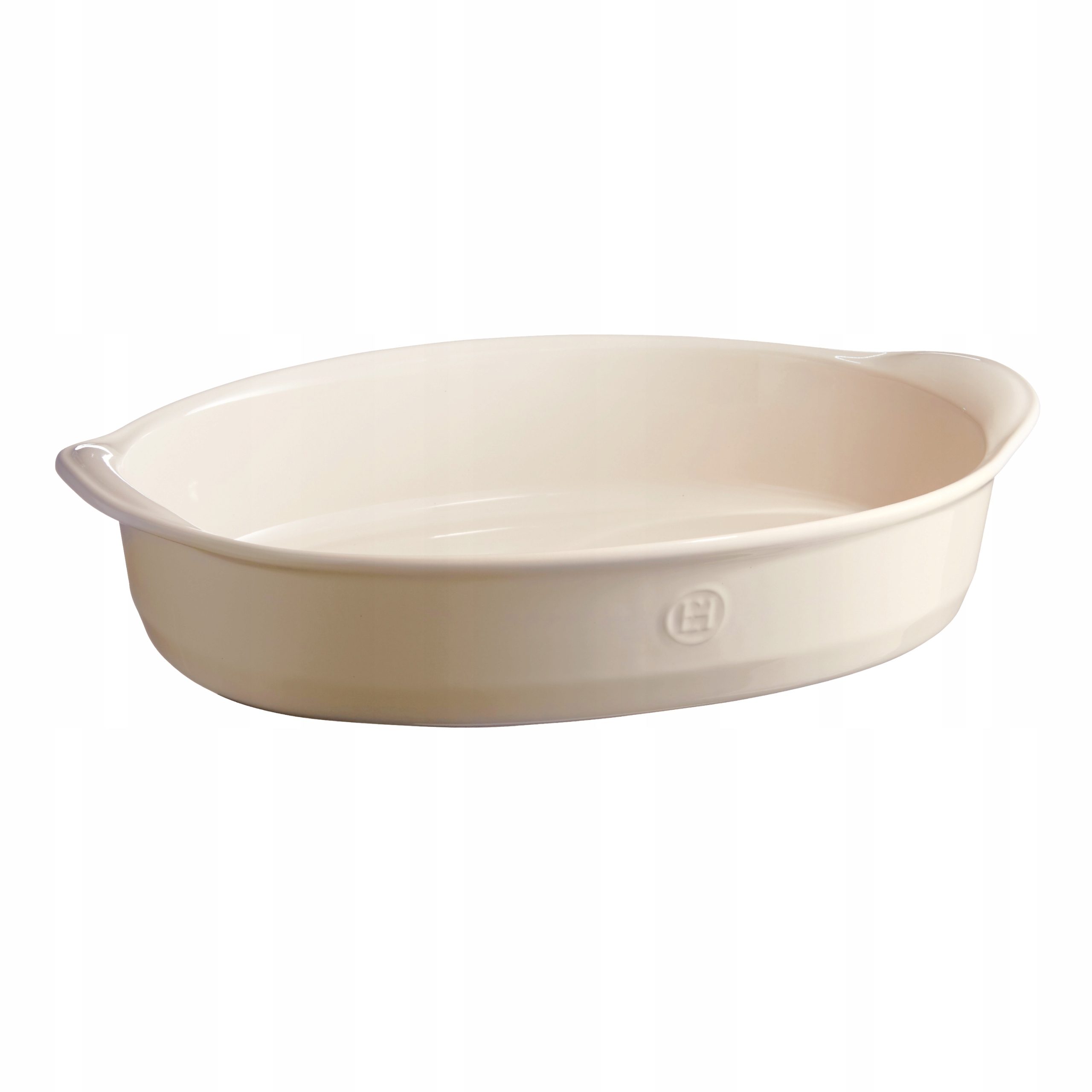 Emile Henry Natural Chic Forma Oválna Zapekacia nádoba 41 cm Krémová
