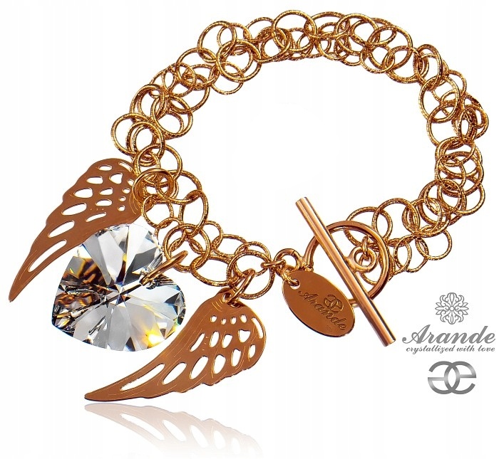 Krystalický Náramek Comet Rose Gold