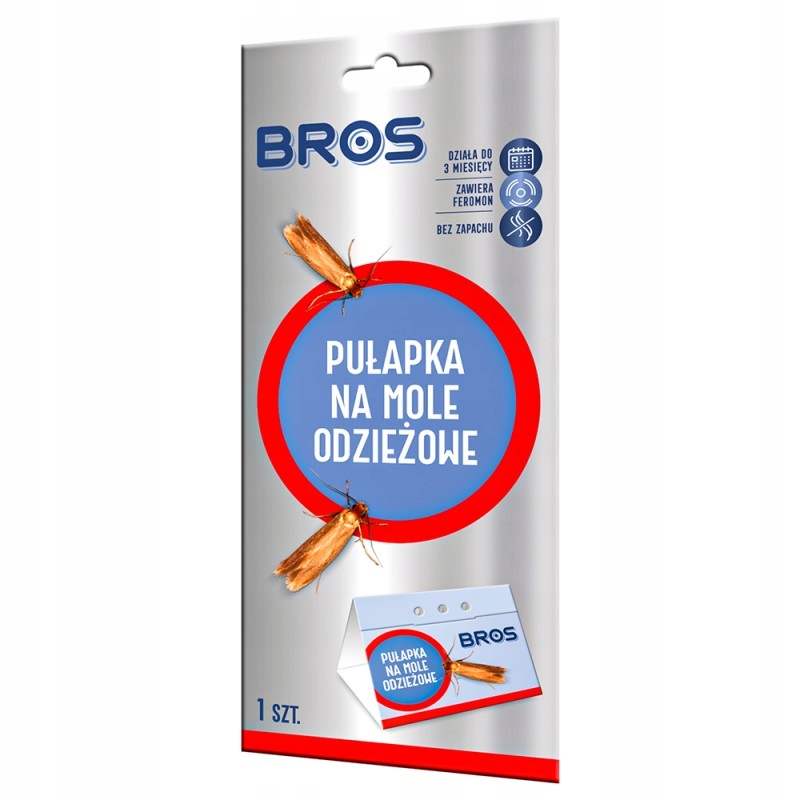 

Bros Składana Pułapka na Mole Odzieżowe Ubraniowe