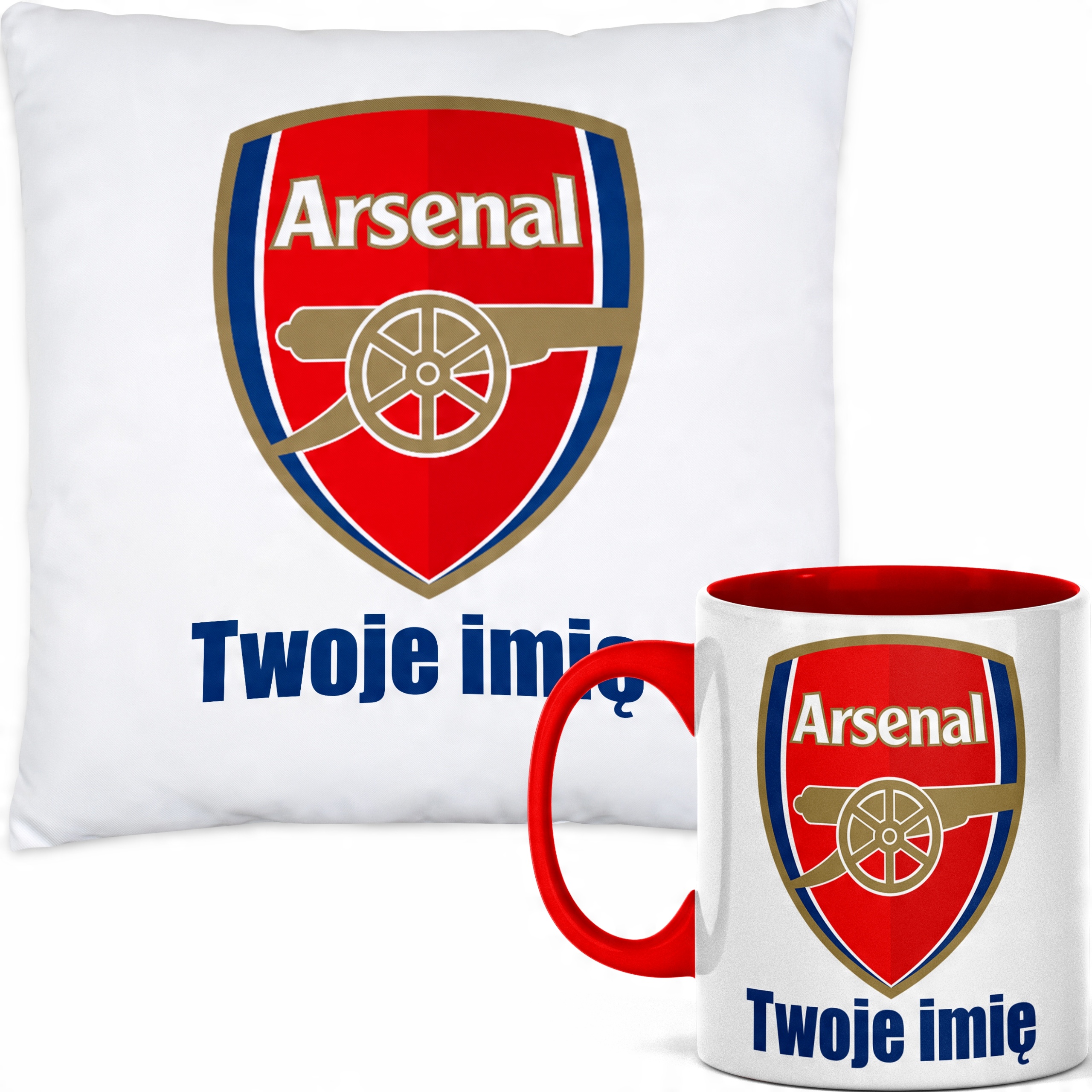 

Zestaw Poduszka i kubek Dla Piłkarza Arsenal
