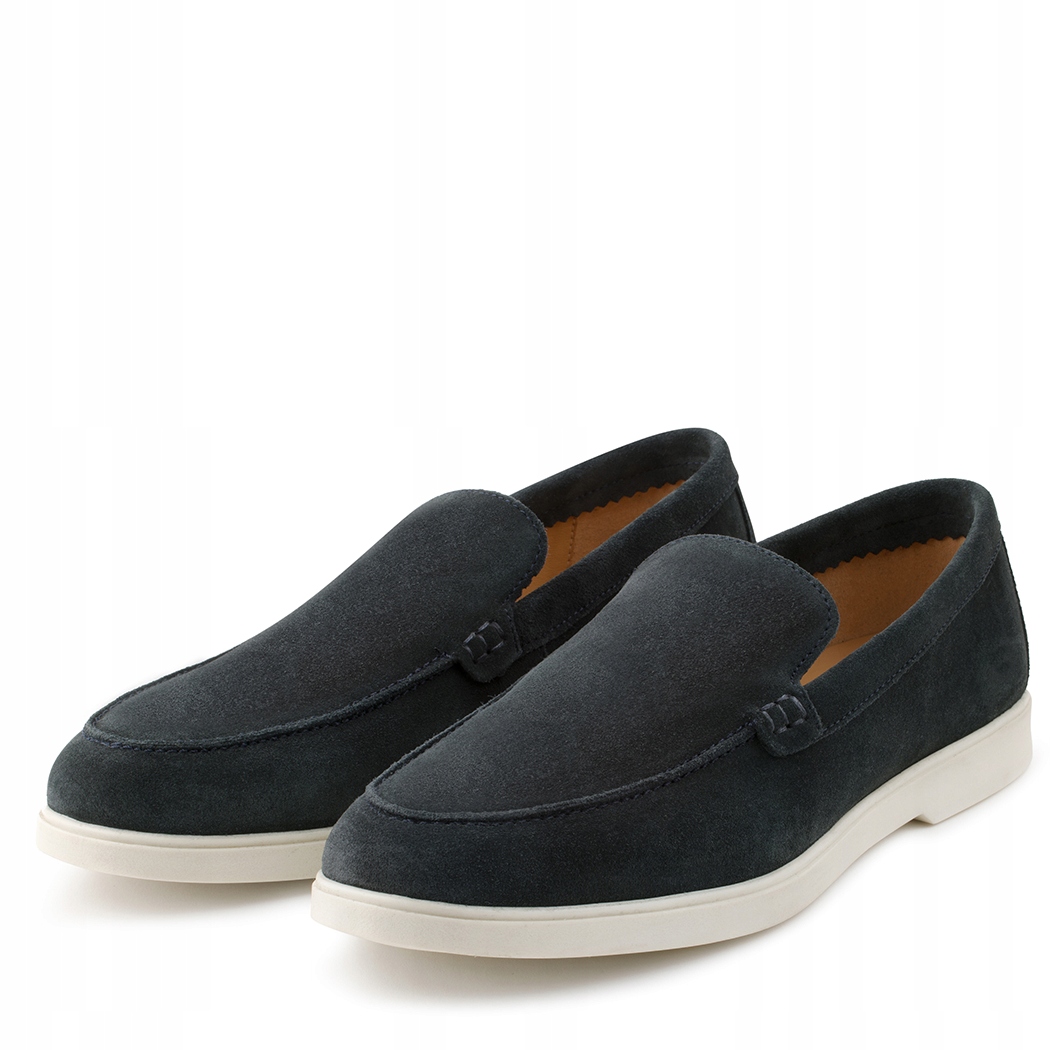 Pánské kožené mokasíny v tmavě modré barvě Pako Lorente vel