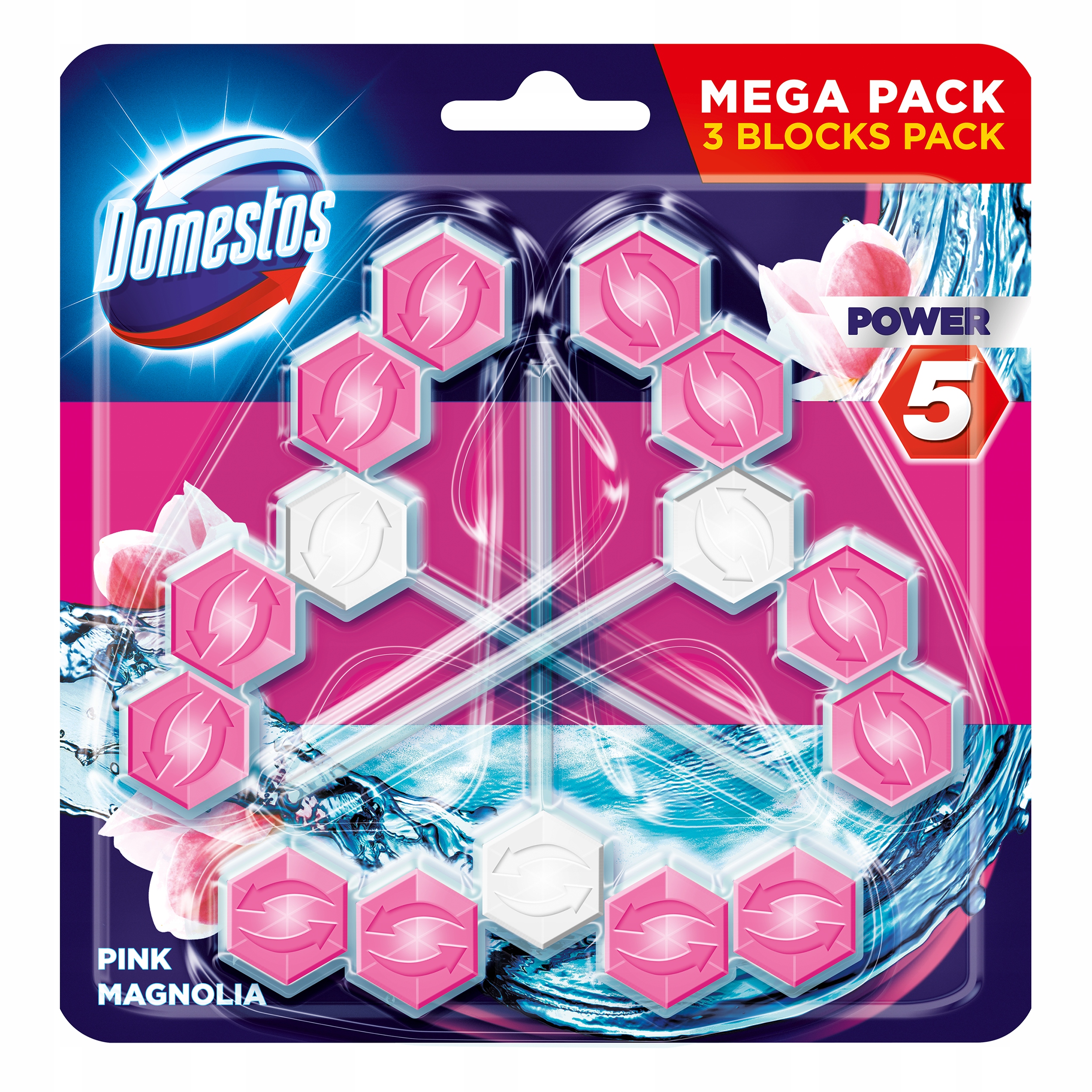 

Domestos Power 5 Zawieszka Wc Pink Magnolia 3szt