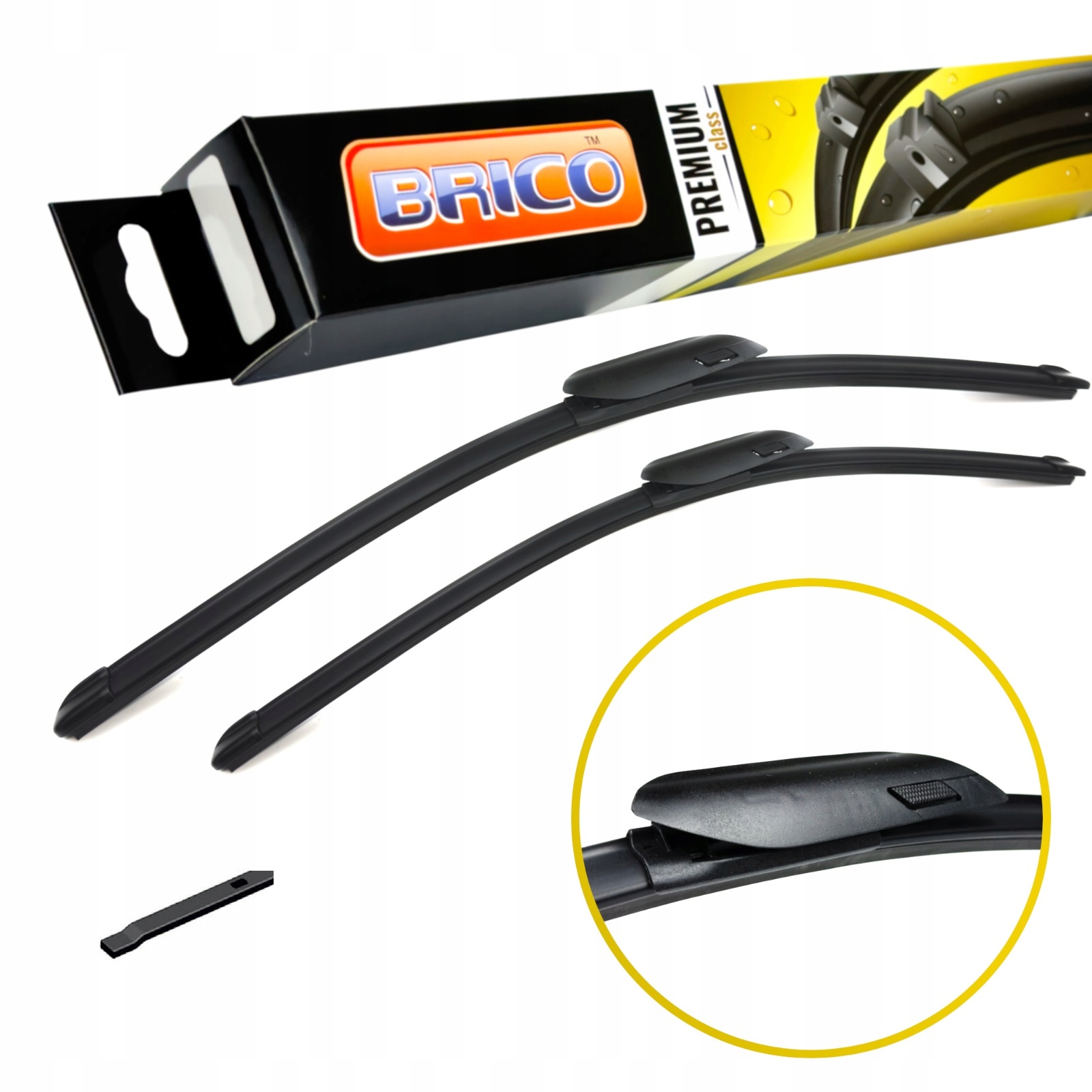 Wycieraczki dedykowane Bmw 1 F40 2 F44 Komplet Brico 650 mm 425 mm