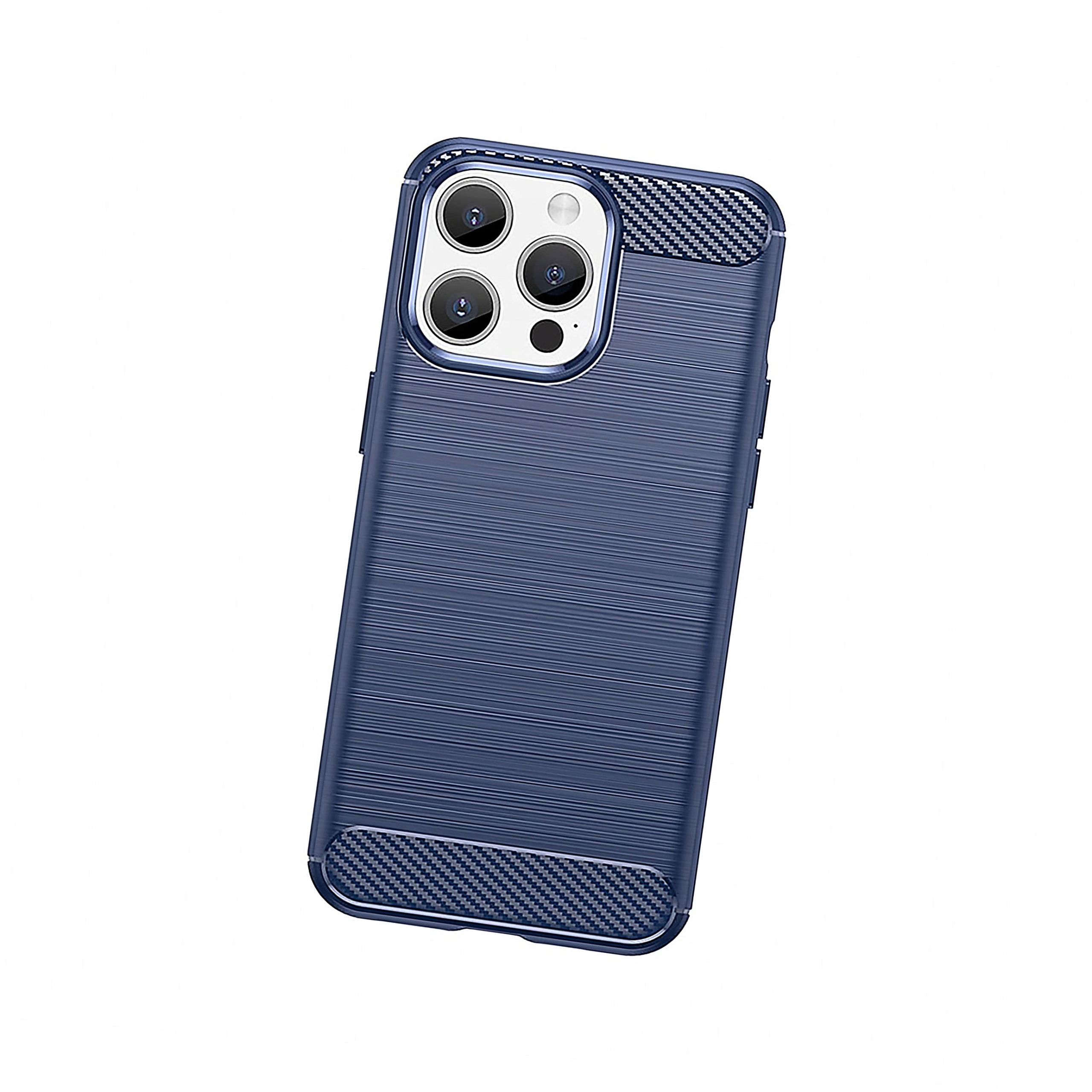 Plecki Elastyczne etui wzór karbon do iPhone 15 Pro Carbon Case